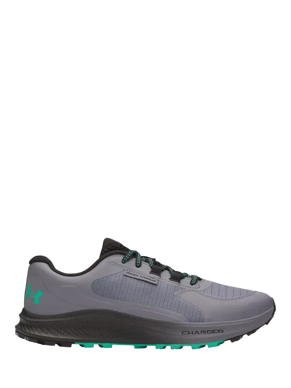 Under Armour Charged Running Shoes, Titan Gray/Black