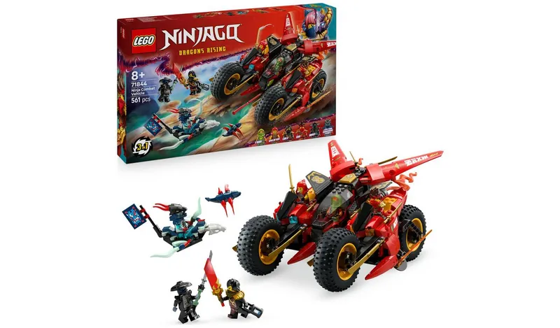 LEGO NINJAGO Ninja Combat Vehicle Building Toy Set 71844