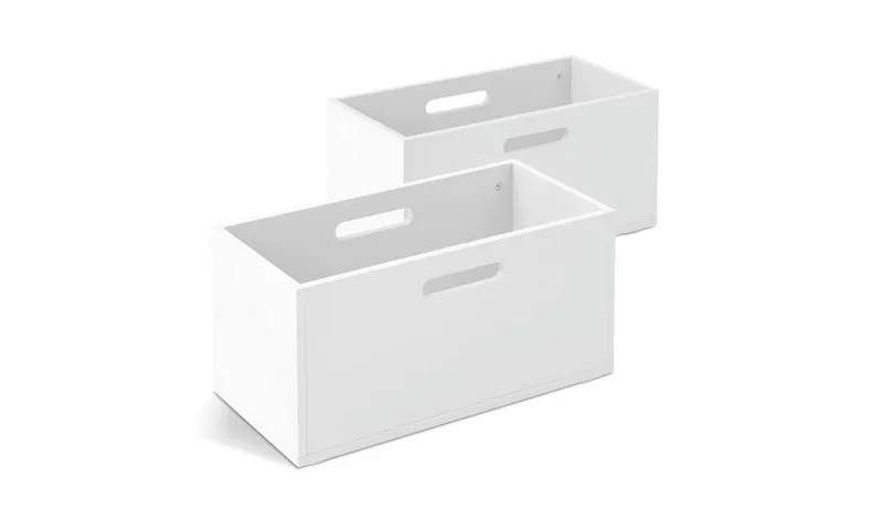 Habitat Henri 2 Storage Boxes - White
