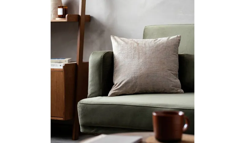 Habitat Mirage Textured Cushion - Beige - 43x43cm