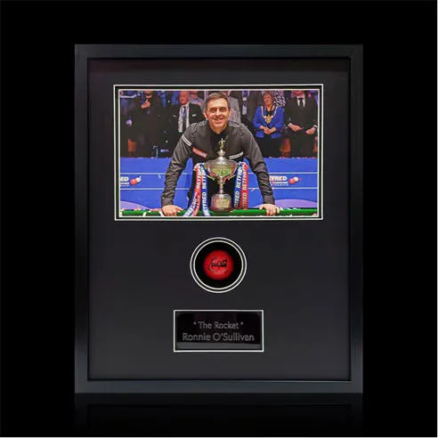 The Fan Cave Ronnie O’Sullivan Signed Red Ball Compact Frame