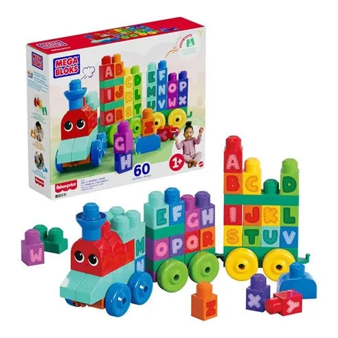 Mega Bloks Mattel Mega Bloks Building Basics Abc Learning Train
