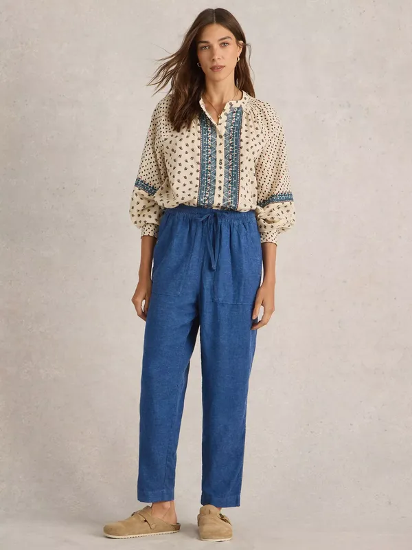 White Stuff Elle Linen Blend Trousers