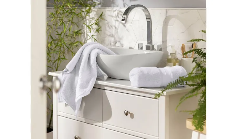 Habitat Luxury Lyocell 2 Pack Hand Towel - White