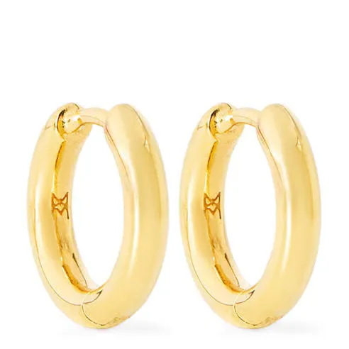 Missoma Women's Classic Tunnel Small Gold Hoop Earrings