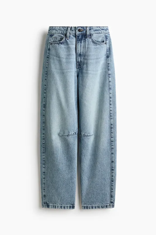 Barrel High Waist Ankle Jeans