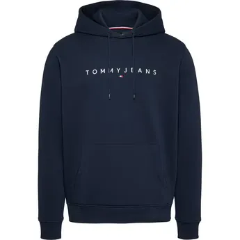 Tommy Jeans Men's Linear Logo Pull Over Hoodie