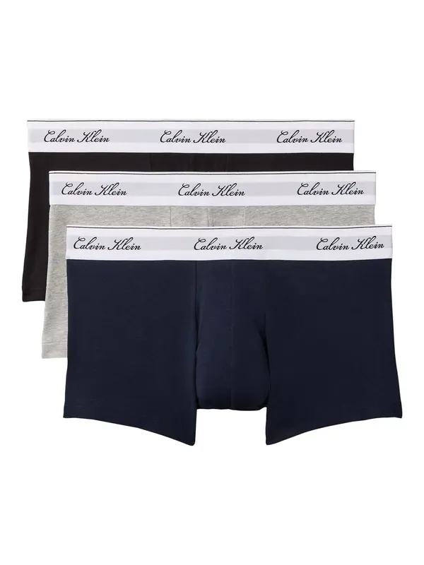 Calvin Klein Stretch Cotton Low Rise Trunks, Pack of 3