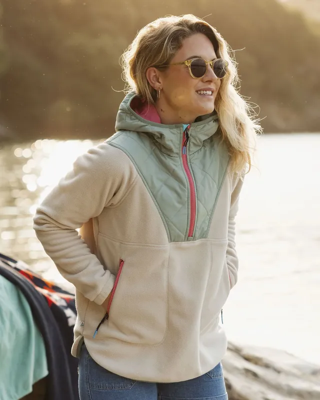 Passenger Clothing Juana Polar Hooded Fleece - Oatmeal