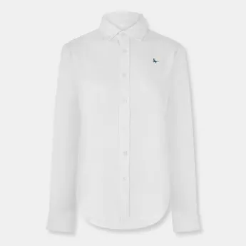 Jack Wills Women's Classic Twill Long Sleeve Plain Shirt