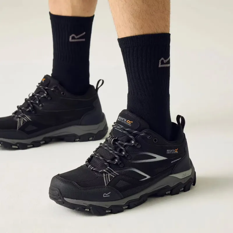 REGATTA Mens Holcombe III Low Waterproof Walking Shoes