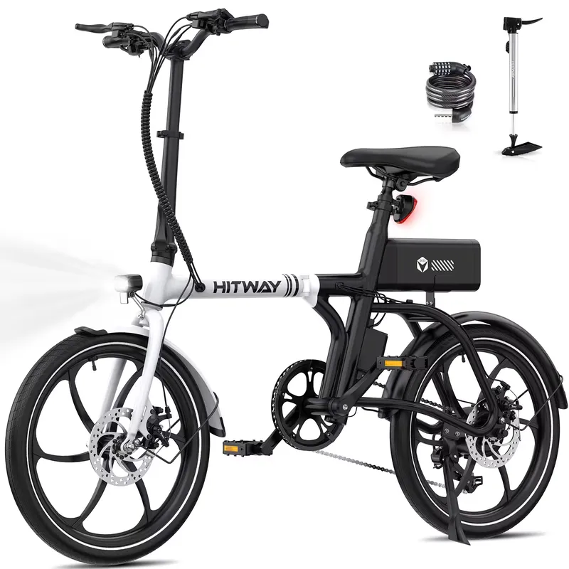 HITWAY Folding Electric Bike 20" E Bike 65 km Urban electric bike App 7-Speed BK35