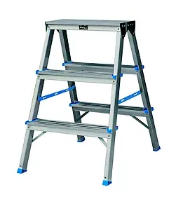 Mac Allister 3 tread Foldable Aluminium Step Ladder