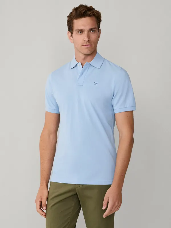 Hackett London Cotton Slim Fit Short Sleeve Polo Shirt