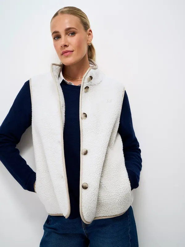 Crew Clothing Borg Fleece Gilet