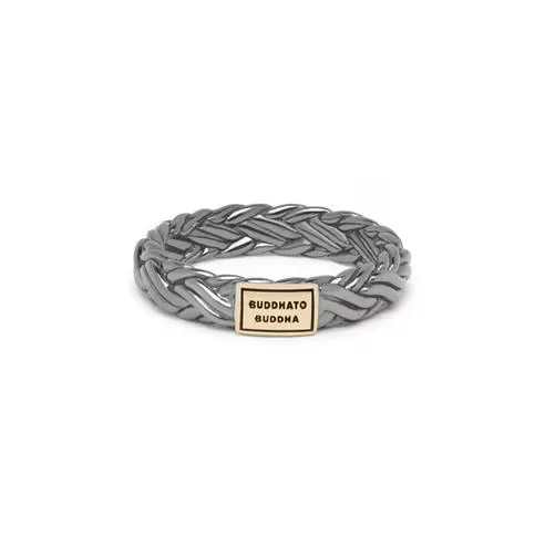 BUDDHA TO BUDDHA Katja Xs Ring Black Rhodium Shine Gold 14kt