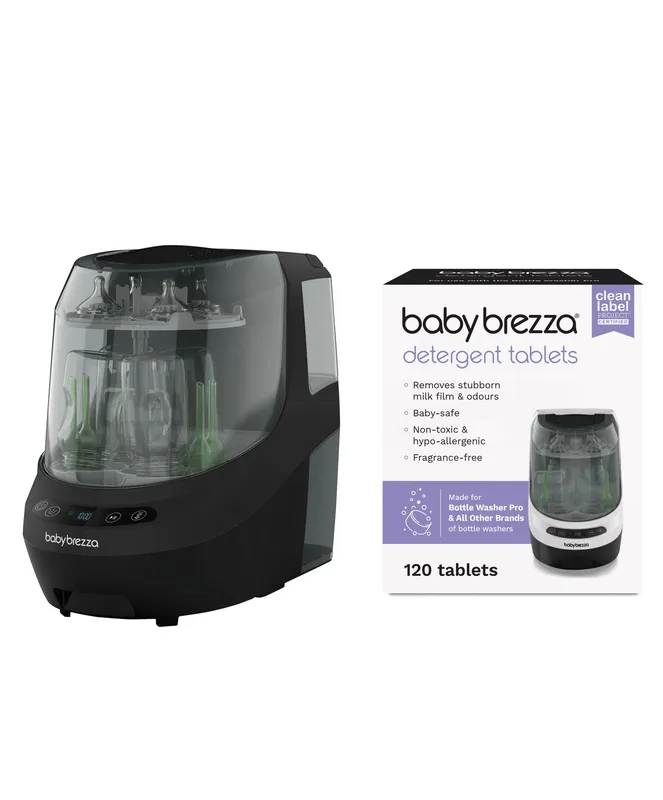 Brezza Babybrezza Bottle Washer Pro & Detergent Tablets - Black