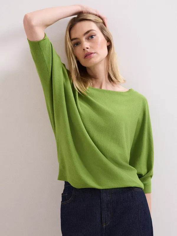 Phase Eight Cristine Knit Jumper, Bright Green