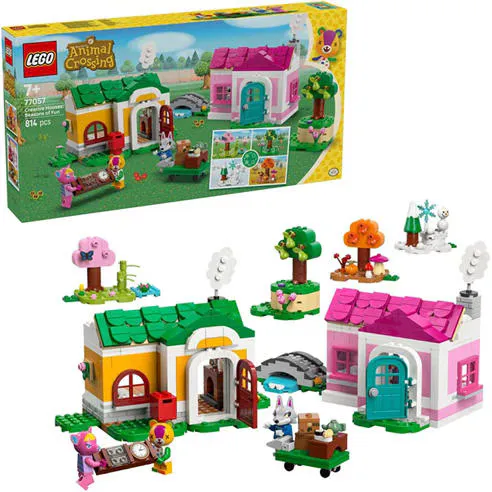 LEGO® Animal Crossing™ 77057 Creative Houses: Seasons of Fun Building Set