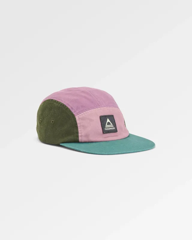 Passenger Clothing Fixie 5 Panel Cap - Grape Multi