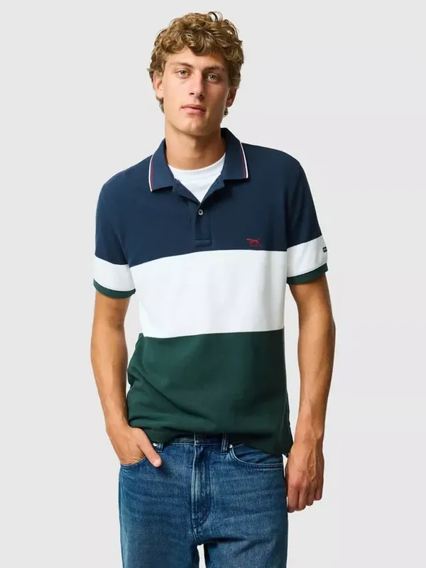 Rodd & Gunn Homebay Australian Cotton Slim Fit Colour Block Polo Shirt