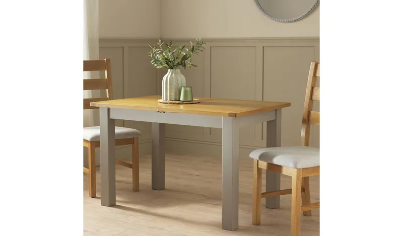 Argos Home Ashwell Extending 4- 6 Seater Dining Table -Grey