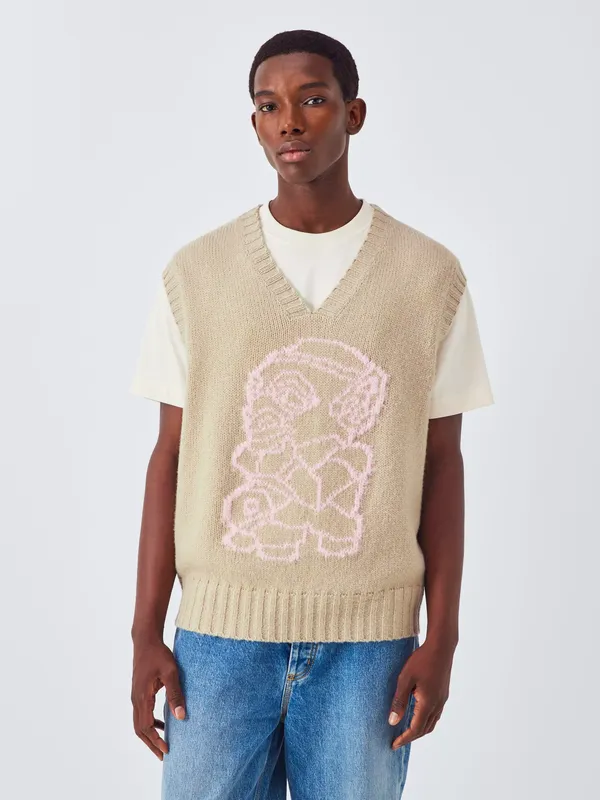 John Lewis x LABRUM Lambswool Blend V-Neck Tank Top