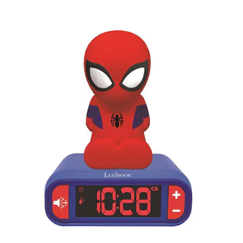 Spiderman Spider-Man Digital Alarm Clock with 3D Nightlight Figurine and Sound Effects