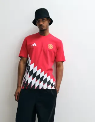 adidas Football Manchester United 26/27 Stadium t-shirt in red print