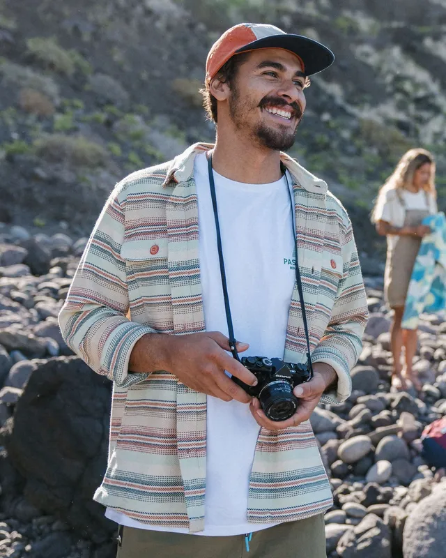 Passenger Clothing Island Twill Shirt - Birch Beach Stripe