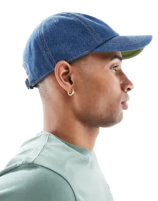 monogram denim baseball cap in light wash