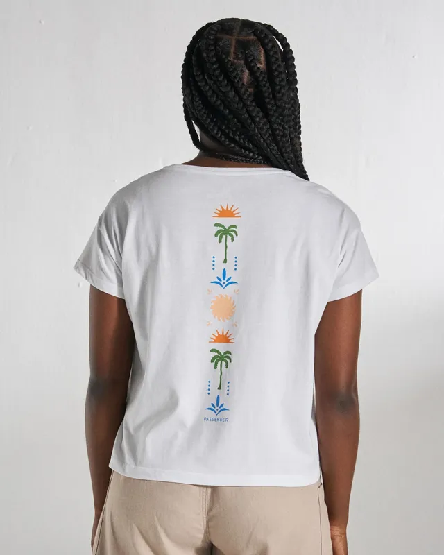 Passenger Clothing Stack Pocket T-Shirt - White