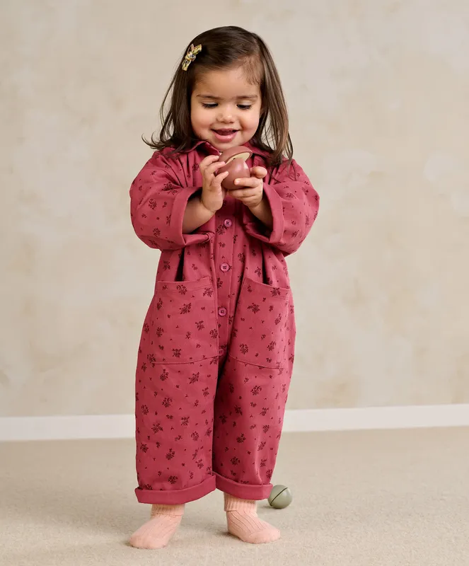 Mamas & Papas Floral Boiler Suit Romper