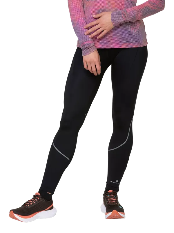 Ronhill Stretch Running Leggings, All Black
