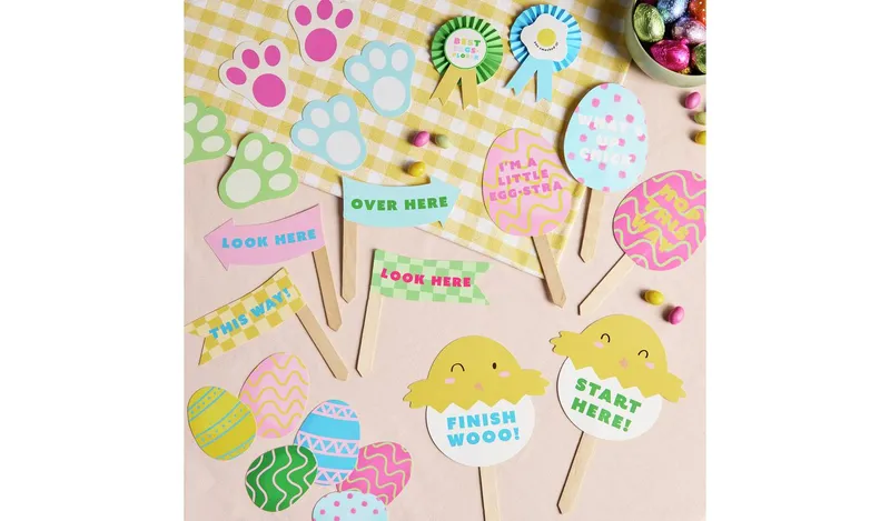 Argos Home Easter Egg Hunt Kit and 2 Rosettes Activity Set