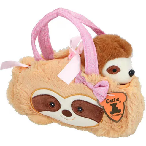 Edco Plush Sloth Handbag 18cm