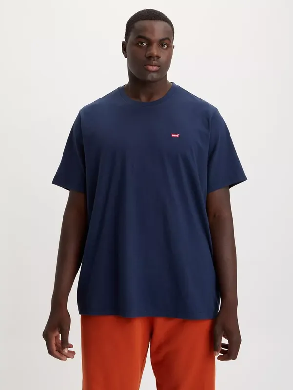 Levi's Big & Tall Cotton Regular Fit Short Sleeve T-Shirt, Navy Blazer