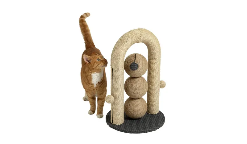 Compact Jute Cat Scratch Post
