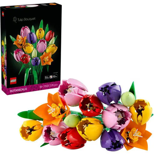 LEGO Botanicals Tulip Bouquet - Artificial Flowers Set 11501