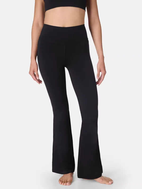 Sweaty Betty Ultimate Studio Yoga Flare Trousers, Black