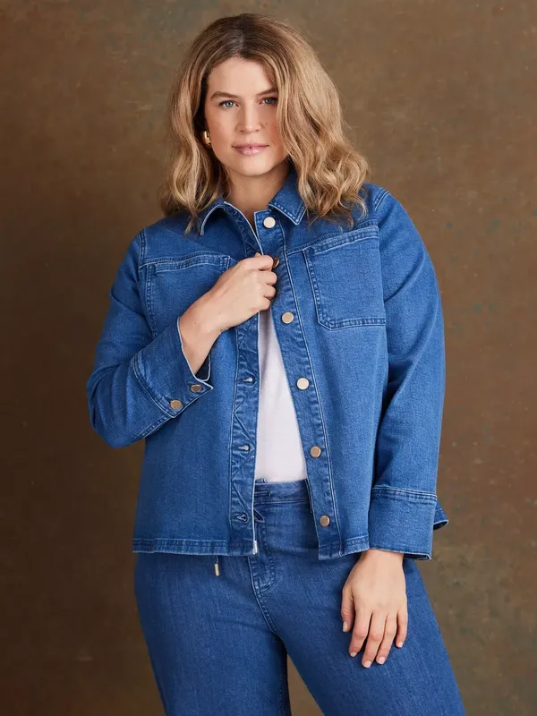 Live Unlimited Denim Jacket, Blue