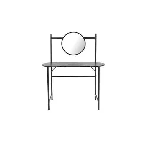 FurnitureR ivinla LOONEY Black Dressing Table with Mirror