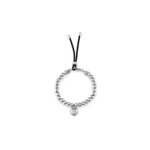 Guess Silver & cord bracelet