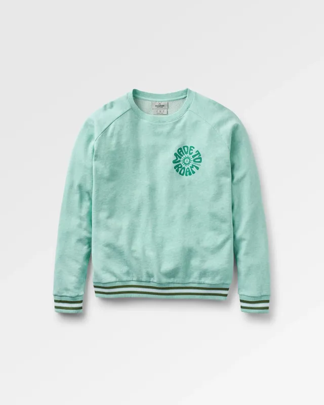 Passenger Clothing Fade Cotton Sweatshirt - Aqua Marl