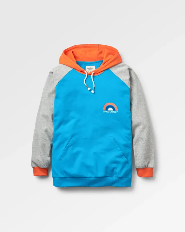 Passenger Clothing Riser Cotton Hoodie - Bluejay