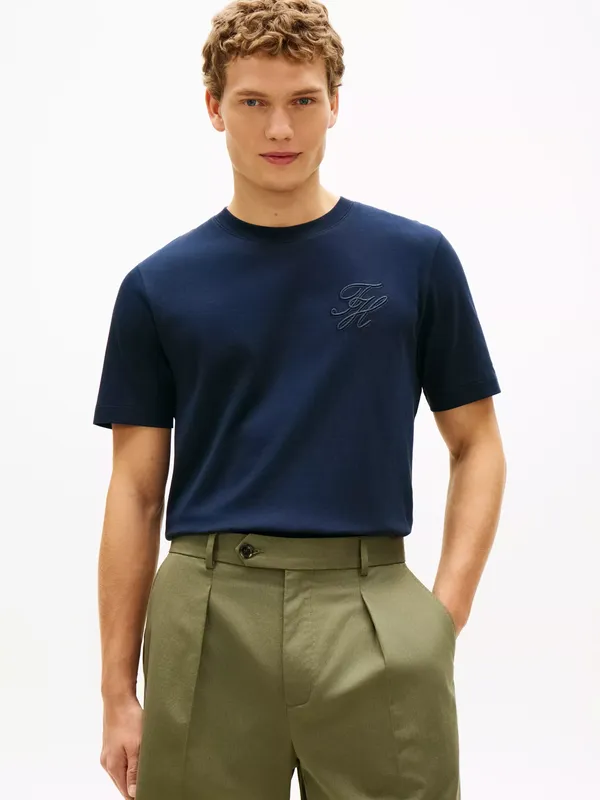 Tommy Hilfiger Tonal Logo Embroidered T-Shirt