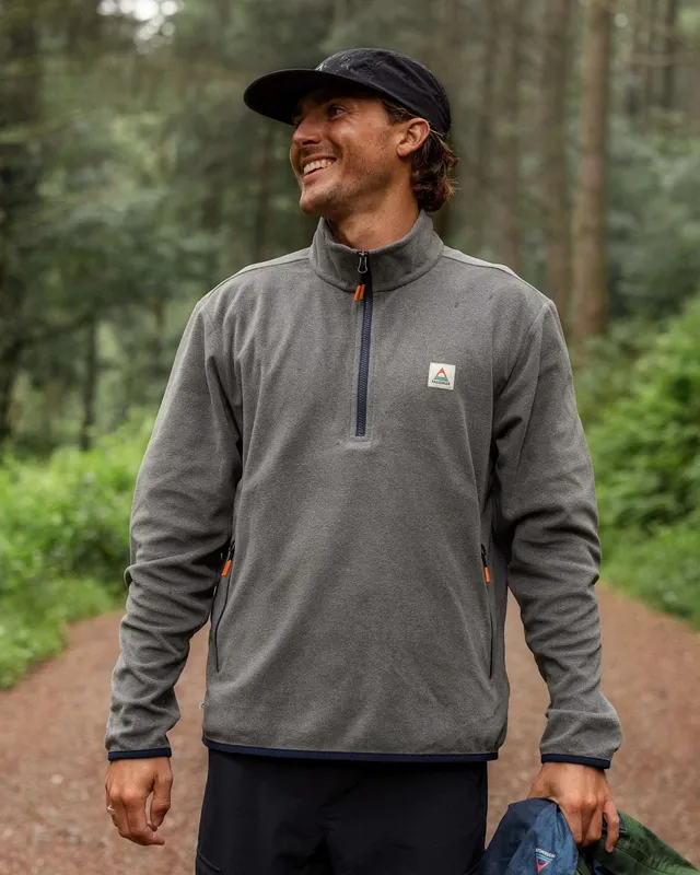 Passenger Clothing Switchback Micro Polartec® Fleece - Grey Marl 2