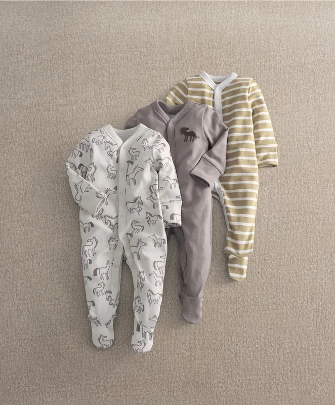 Mamas & Papas Hobby Horse Sleepsuits (Pack of 3)