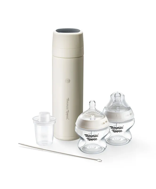 Tommee Tippee PrepGo Portable Formula Feed Maker & Newborn Bottles - White