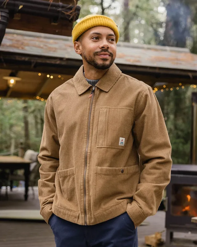 Passenger Clothing Harvest Cotton Cord Overshirt - Caramel Brown